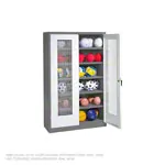 Product image: Equipment cabinet type III with perforated hinged doors, HxWxD 195 x 120 x 50 cm
