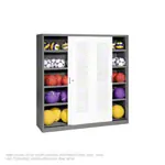 Product image: Equipment cabinet type IV with perforated metal sliding doors, H x W x D 195 x 190 x 60 cm