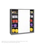 Product image: Equipment cabinet type IV with solid metal sliding doors, H x W x D 195 x 190 x 60 cm