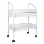 Equipment cart standard with 4 wheels, white