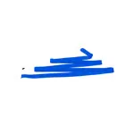 Exercise band with rod, 4 m
