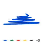 Exercise band with rod, 6 m