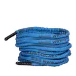 Fitness cable Battle Rope coated,  3 cm x 20 m, blue, 7 kg