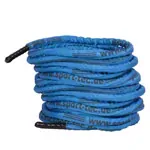 Fitness cable Battle Rope coated,  3 cm x 25 m, blue, 8,75 kg