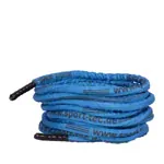 Fitness cable Battle Rope coated, blue, 15-30 m,  3 cm