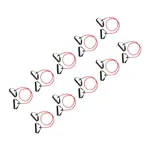 Fitness tube, thick, red, set of 10