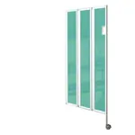 Folding wall flexible, 3-bladed, HxB 165x90 cm