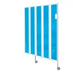 Folding wall flexible 5-bladed, HxW 165x150 cm, blue