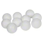 Football kicker match ball, set of 10, white, hard