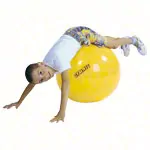 GYMNIC exercise ball,  45 cm, yellow