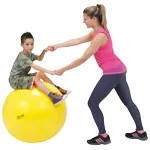 GYMNIC exercise ball,  75 cm, yellow