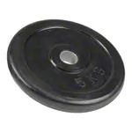 Get-Fit weight plate made of rubber,  3 cm, 5 kg, 1 piece