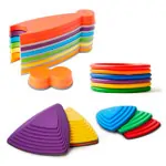 Gonge coordination set,19 pcs river stones, balance way, activity rings