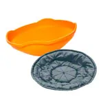 Gonge play top set, 2 pcs mini top, orange + cushion