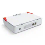 Image shows Gymna Elexeo ultrasound therapysupplementary modulel with large ultrasound probe