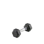 Hex rubber compact dumbbell, 2 kg, piece