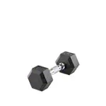 Hex rubber compact dumbbell, 3 kg, piece
