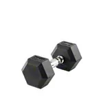 Hex rubber compact dumbbell, 8 kg, piece
