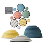 Hill top set Nordic + Tactile disc set Nordic, 13 pcs.