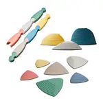 Hilltops, river stones and balance path Nordic, set 16 pcs.