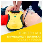 Interactive AED online instruction with certificate, 1 person