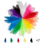 Juggling veils, 140x140 cm