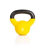 Kettlebell, 4 kg, yellow