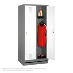 Locker cabinet with 2 compartments, compartment width 40 cm