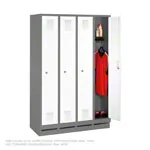Locker cabinet with 4 compartments, compartment width 30 cm