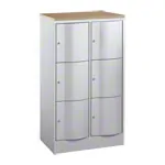 Product image: Locker with 6 compartments, HxWxD 125x77x54 cm