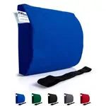 Lumbar cushion with cover and belt