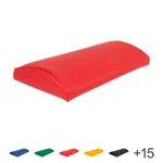 Lumbar pad with synthetic leather cover hard, LxBxH 33x21x6 cm