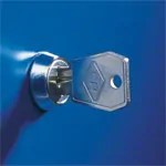 Main locking system for locker and wardrobes, each with one compartment