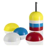 Marker hemisphere with holder,  20 cm, set of 40