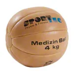 Medicine ball, made of leather,  28 cm, 4 kg