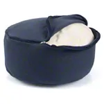 Meditation cushion with spelt husk,  40 cm incl. cover