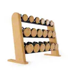 NOHRD DumbBells dumbbell set, 18 dumbbells 5 - 25 kg incl. rack, Club-Sport