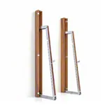 NOHRD SquatRack fold out dumbbell rack walnut