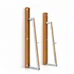 Image shows NOHRD SquatRack folding dumbbell rack oak