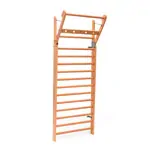 Product image: NOHRD Wall bars cherry, foldout, HxWxD 230x80x13 cm, 14 bars