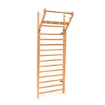 Product image: NOHRD Wall bars oak, foldout, HxWxD 230x80x13 cm, 14 bars