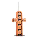 Product image: NOHRD WeightPlate Tower 2x dumbbells, 1x barbell 20x weight plates, cherry