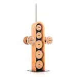 Product image: NOHRD WeightPlate Tower 2x dumbbells, 1x barbell 20x weight plates, oak