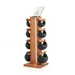 NOHrD Swing Tower incl. 8 Swing dumbbells, 40 kg, cherry