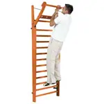 NOHrD Wall bars cherry, foldout, HxWxD 230x80x13 cm, 14 bars