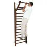 NOHrD Wall bars nut tree, foldout, HxWxD 230x80x13 cm, 14 bars