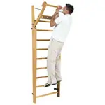 NOHrD Wall bars oak, foldout, HxWxD 230x80x13 cm, 10 bars