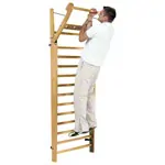 NOHrD Wall bars oak, foldout, HxWxD 230x80x13 cm, 14 bars