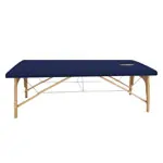 Image shows Oil-resistant massage table cover with PU coating, 200 x 65 cm, nasal slit