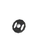 Olympia weight plate with rubber cover and handle,  5 cm, 2.5 kg, one piece